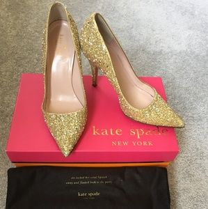 Kate Spade Licorice gold glitter